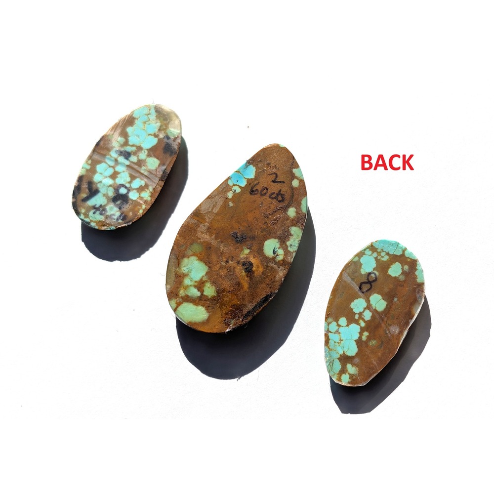 Authentic No. 8 Mine Turquoise RARE 100 Carats Spiderweb Matrix Nevada USA Gem * - Picture 6 of 10